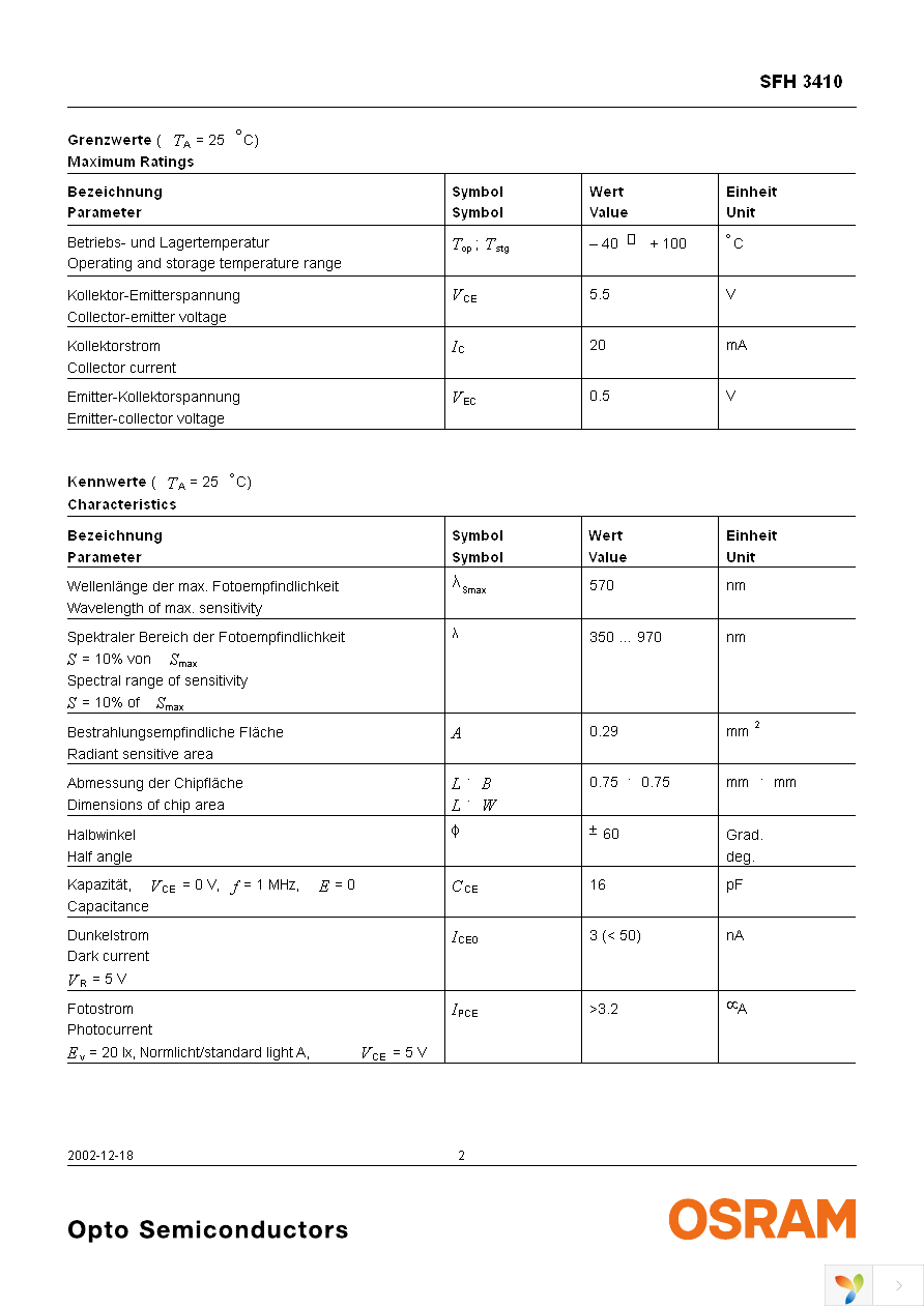 SFH 3410 Page 2